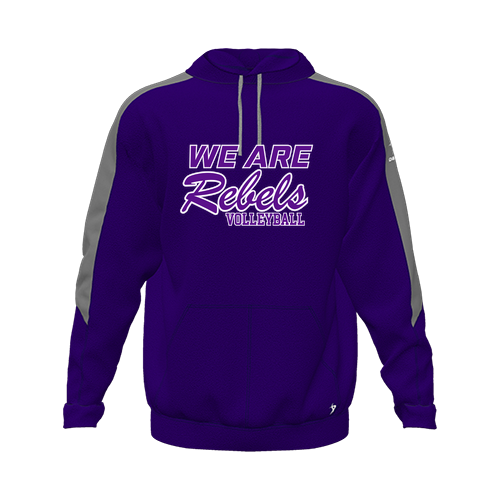 [CUS-DFW-HOOD-FLC-LSL-PUR-YXS-LOGO1] Hoodie (Youth XS, Purple, Logo 1)