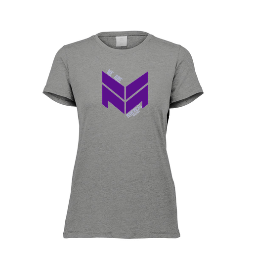 [FTSCUBGY-FAXS-LOGO2] Decker Women's Tri-Blend T-Shirt - Short Sleeve (Female Adult XS, Gray, Logo 2)