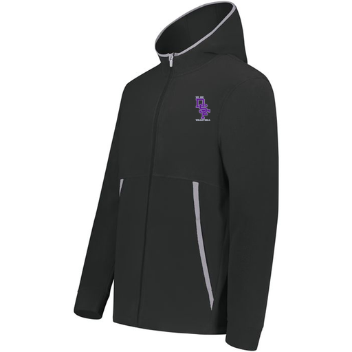 [6858.080.XS-LOGO3] Men's Chill Full Zip Fleece (Adult XS, Black, Logo 3)