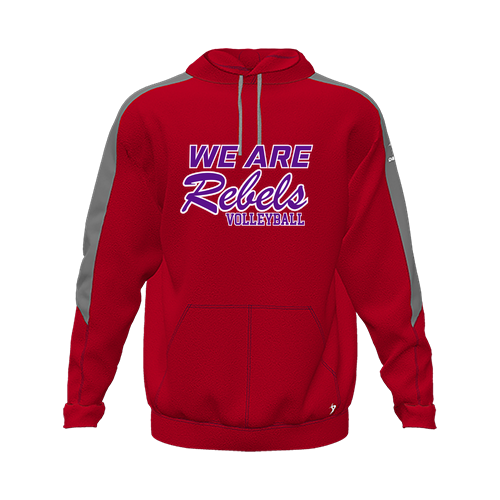 [CUS-DFW-HOOD-FLC-LSL-RED-YXS-LOGO1] Hoodie (Youth XS, Red, Logo 1)