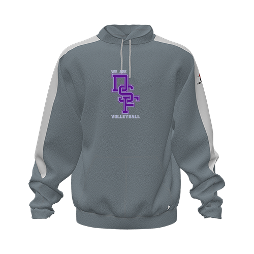 [CUS-DFW-HOOD-FLC-LSL-GRY-YXS-LOGO3] Hoodie (Youth XS, Gray, Logo 3)