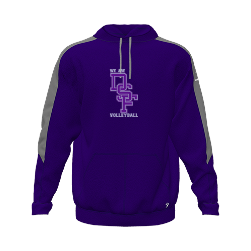 [CUS-DFW-HOOD-FLC-LSL-PUR-YXS-LOGO3] Hoodie (Youth XS, Purple, Logo 3)