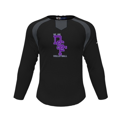 [CUS-DFW-PULL-FLC-CNK-LSL-BLK-YS-LOGO3] Pullover (Youth S, Black, Logo 3)