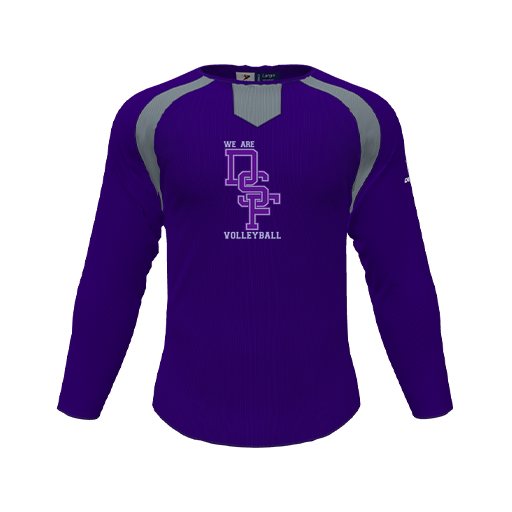 [CUS-DFW-PULL-FLC-CNK-LSL-PUR-YS-LOGO3] Pullover (Youth S, Purple, Logo 3)