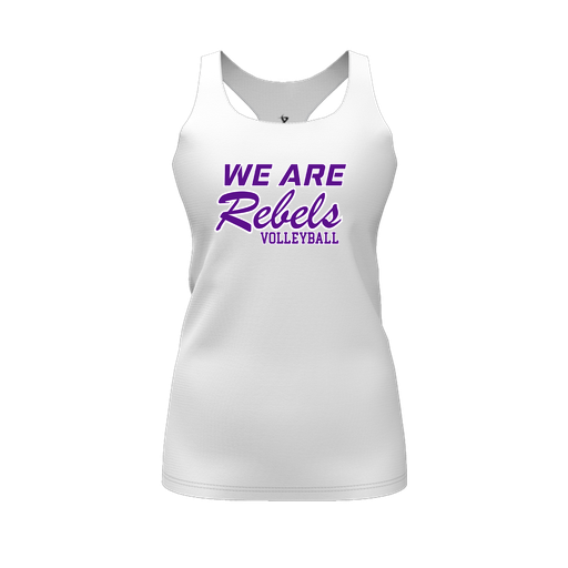 [CUS-DFW-RCBK-PER-WHT-FYS-LOGO1] Racerback Tank Top (Female Youth S, White, Logo 1)