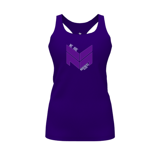 [CUS-DFW-RCBK-PER-PUR-FYS-LOGO2] Racerback Tank Top (Female Youth S, Purple, Logo 2)