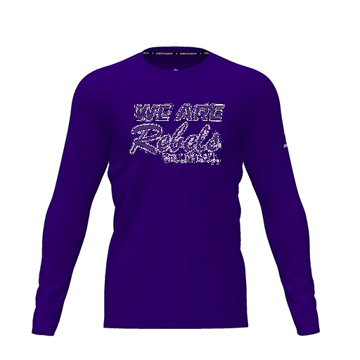 [CUS-DRIF-TEES-PER-CNK-LSL-PUR-YXS-LOGO1] Dri Fit Performance T-Shirt (Youth XS, Purple, Logo 1, Long Sleeve)