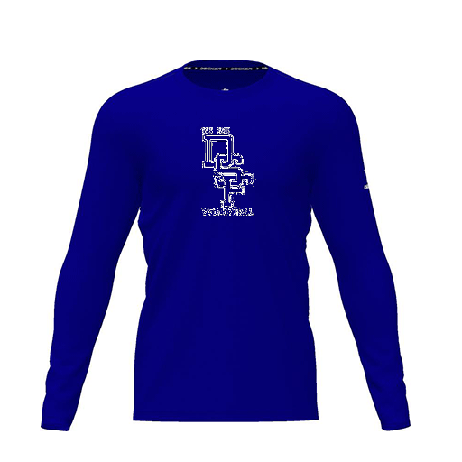 [CUS-DRIF-TEES-PER-CNK-LSL-RYL-YXS-LOGO3] Dri Fit Performance T-Shirt (Youth XS, Royal, Logo 3, Long Sleeve)