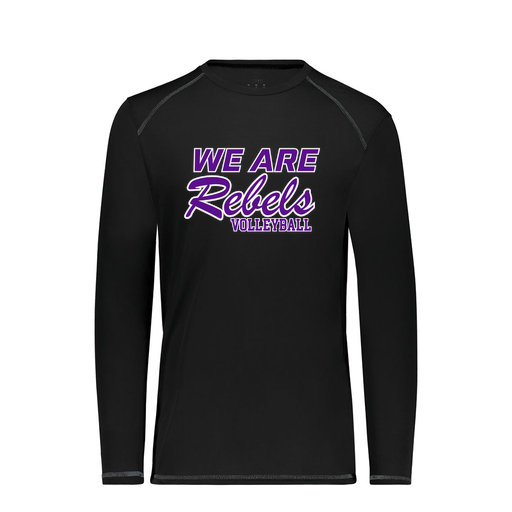 [6845.080.S-LOGO1] Men's SoftTouch Long Sleeve (Adult S, Black, Logo 1)