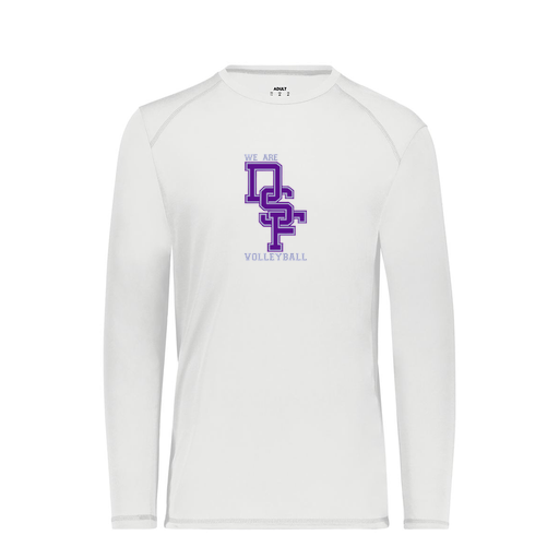 [6845.005.S-LOGO3] Men's SoftTouch Long Sleeve (Adult S, White, Logo 3)