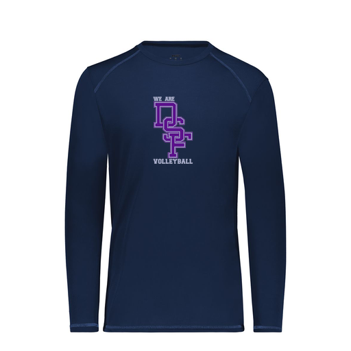 [6845.065.S-LOGO3] Men's SoftTouch Long Sleeve (Adult S, Navy, Logo 3)