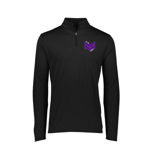 [FTLQFLBK-FAXS-LOGO2] Decker Women's Flex-Lite 1/4 Zip Shirt (Female Adult XS, Black, Logo 2)