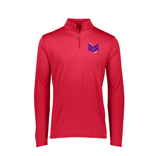[FTLQFLRD-FAXS-LOGO2] Decker Women's Flex-Lite 1/4 Zip Shirt (Female Adult XS, Red, Logo 2)