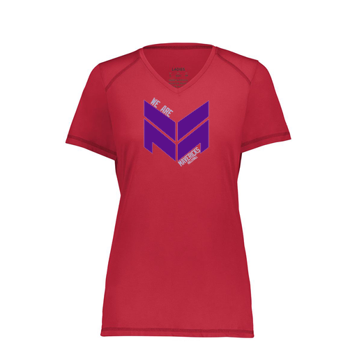 [6844.083.XS-LOGO2] Women's SoftTouch Short Sleeve (Female Adult XS, Red, Logo 2)