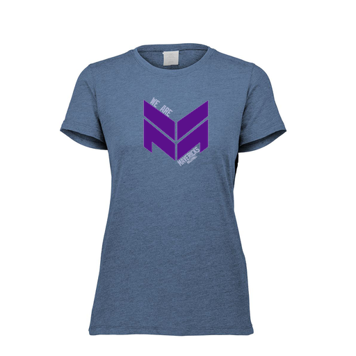 [FTSCUBNV-FAXS-LOGO2] Decker Women's Tri-Blend T-Shirt - Short Sleeve (Female Adult XS, Navy, Logo 2)