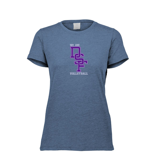 [FTSCUBNV-FAXS-LOGO3] Decker Women's Tri-Blend T-Shirt - Short Sleeve (Female Adult XS, Navy, Logo 3)