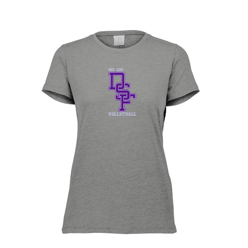 [FTSCUBGY-FAXS-LOGO3] Decker Women's Tri-Blend T-Shirt - Short Sleeve (Female Adult XS, Gray, Logo 3)