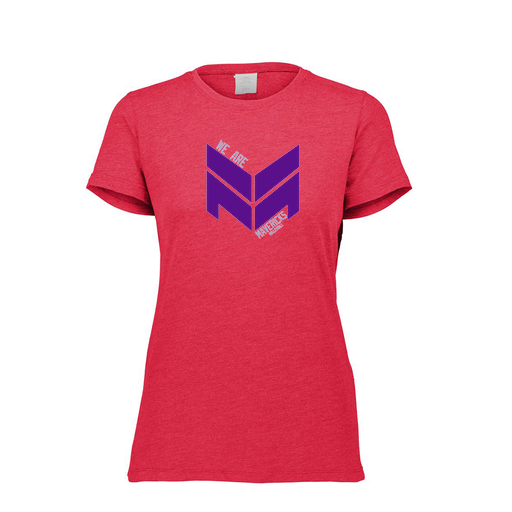 [FTSCUBRD-FAXS-LOGO2] Decker Women's Tri-Blend T-Shirt - Short Sleeve (Female Adult XS, Red, Logo 2)