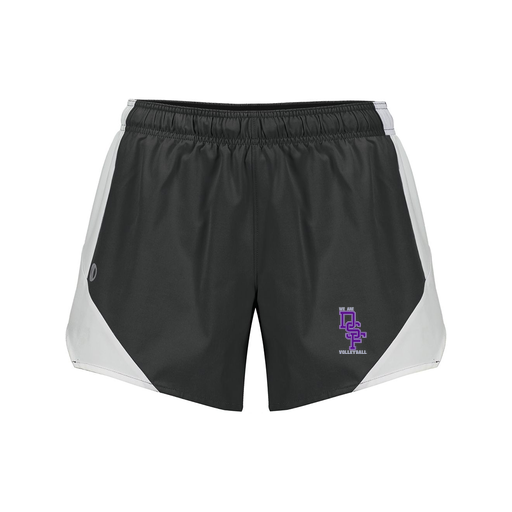 [229489.420.S-LOGO3] Girls Olympus Shorts (Female Youth S, Black, Logo 3)