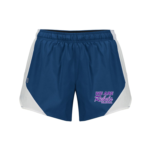 [229489.H03.S-LOGO1] Girls Olympus Shorts (Female Youth S, Navy, Logo 1)