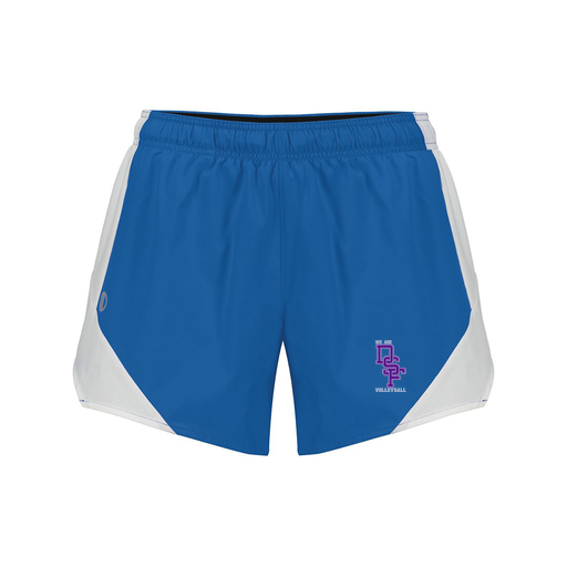 [229489.H02.S-LOGO3] Girls Olympus Shorts (Female Youth S, Royal, Logo 3)