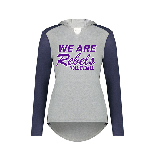 [6902.29V.XS-LOGO1] Ladies Vintage Hoodie (Female Adult XS, Navy, Logo 1)