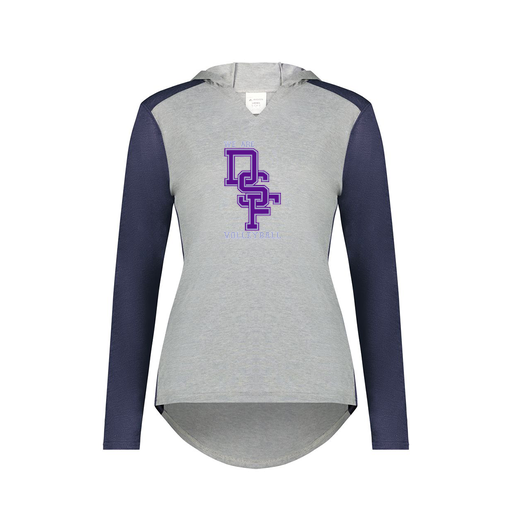 [6902.29V.XS-LOGO3] Ladies Vintage Hoodie (Female Adult XS, Navy, Logo 3)