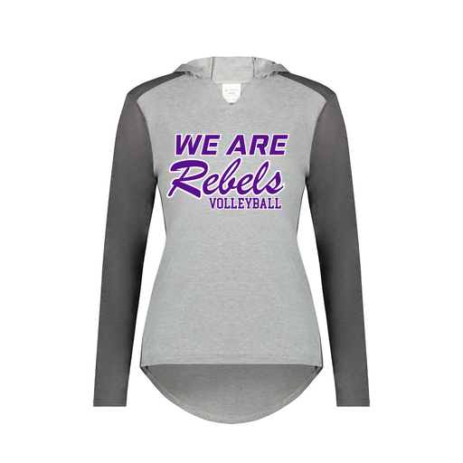 [6902.30V.XS-LOGO1] Ladies Vintage Hoodie (Female Adult XS, Gray, Logo 1)
