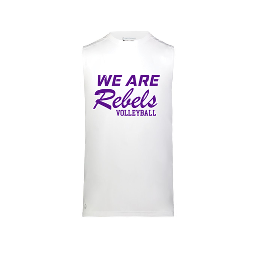 [222593.005.S-LOGO1] Men's CoolDry TankTop (Adult S, White, Logo 1)