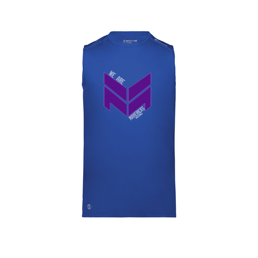 [222593.060.S-LOGO2] Men's CoolDry TankTop (Adult S, Royal, Logo 2)