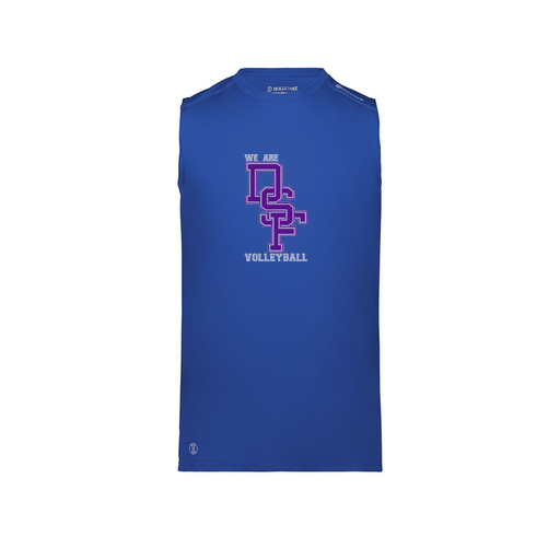 [222593.060.S-LOGO3] Men's CoolDry TankTop (Adult S, Royal, Logo 3)
