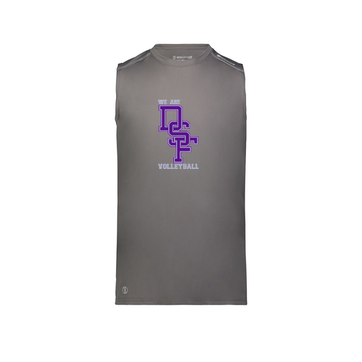 [222593.98D.S-LOGO3] Men's CoolDry TankTop (Adult S, Gray, Logo 3)