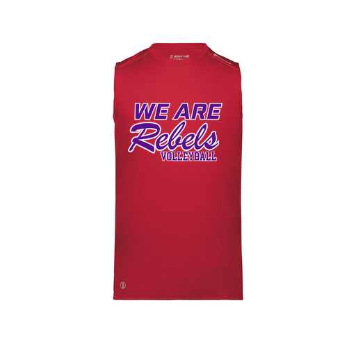 [222593.083.S-LOGO1] Men's CoolDry TankTop (Adult S, Red, Logo 1)