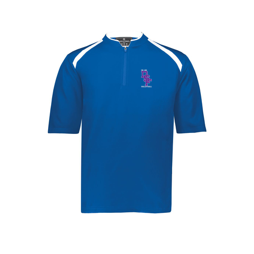 [229581-AS-RYL-LOGO3] Men's Dugout Short Sleeve Pullover (Adult S, Royal, Logo 3)