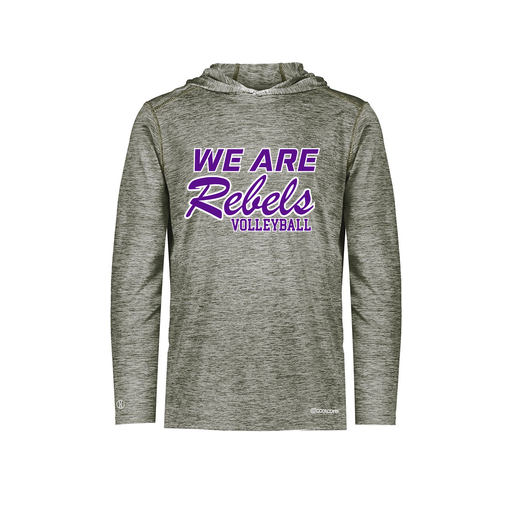 [FOLHCGGY-AS-LOGO1] Decker Men's Charge Hoodie (Adult S, Gray, Logo 1)