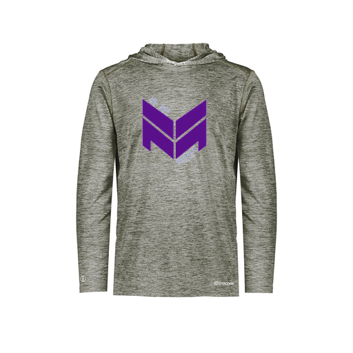 [FOLHCGGY-AS-LOGO2] Decker Men's Charge Hoodie (Adult S, Gray, Logo 2)