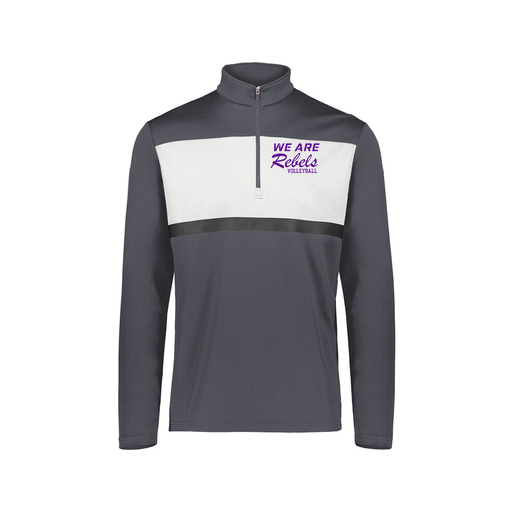 [222691.F52.S-LOGO1] Youth Bold 1/4 Zip Pullover (Youth S, Gray, Logo 1)