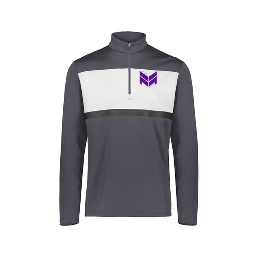 [222691.F52.S-LOGO2] Youth Bold 1/4 Zip Pullover (Youth S, Gray, Logo 2)