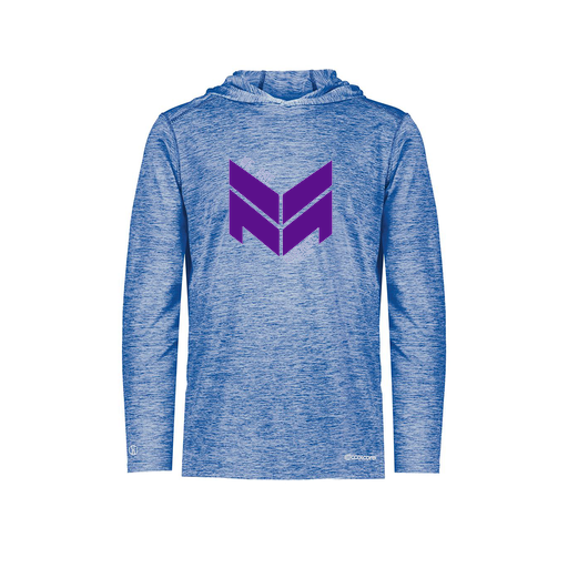 [FOLHCGRY-YS-LOGO2] Decker Youth Charge Hoodie (Youth S, Royal, Logo 2)