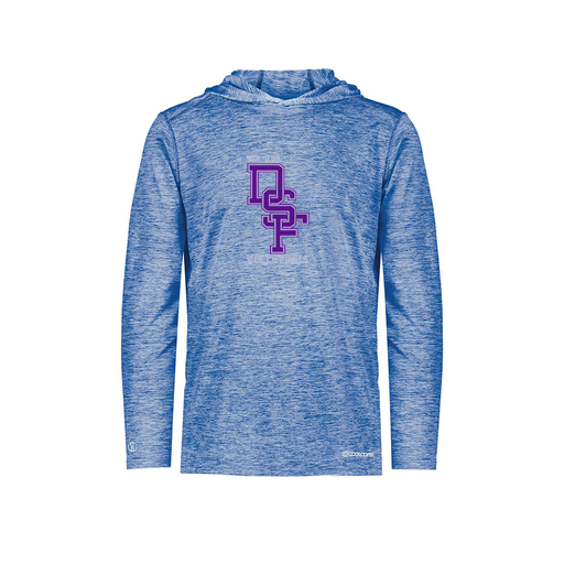 [FOLHCGRY-YS-LOGO3] Decker Youth Charge Hoodie (Youth S, Royal, Logo 3)