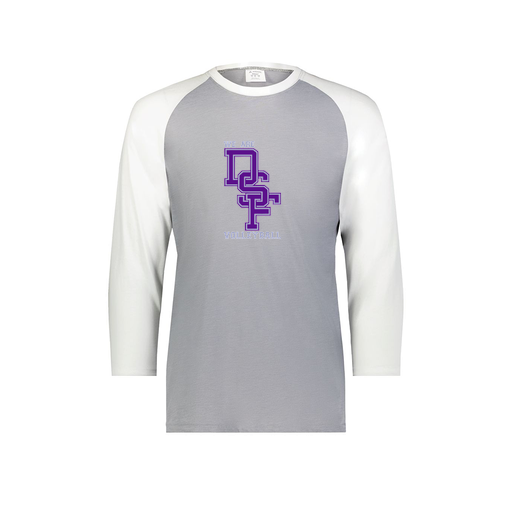 [6880.74S.S-LOGO3] Youth Vintage 3/4 T-Shirt (Youth S, White, Logo 3)