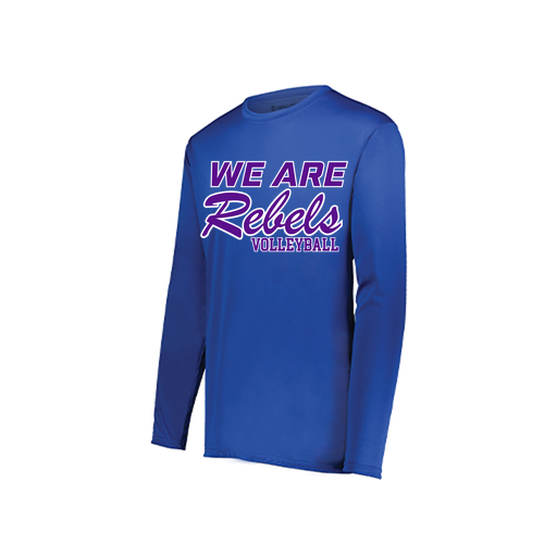 [222822.060.XS-LOGO1] Men's LS Smooth Sport Shirt (Adult XS, Royal, Logo 1)