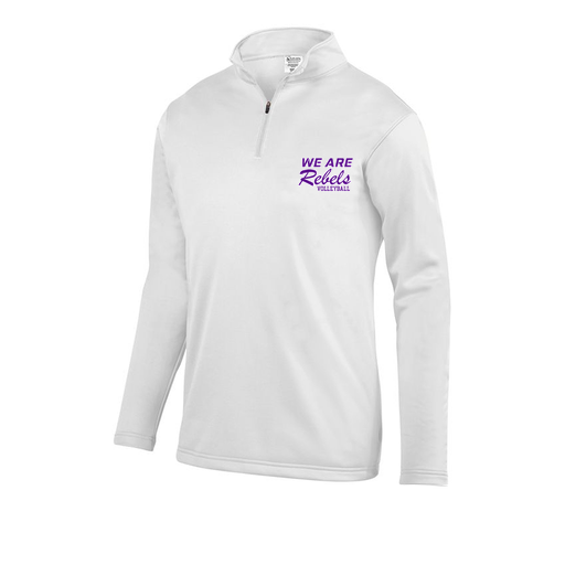 [FOLQFFWH-AS-LOGO1] Decker Men's FlexFleece 1/4 Zip (Adult S, White, Logo 1)