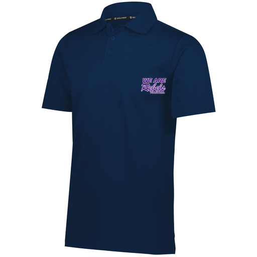 [222568.065.S-LOGO1] Men's Prism Polo (Adult S, Navy, Logo 1)