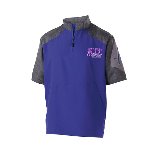 [229545.H68.XS-LOGO1] Men's Raider SS Pullover (Adult XS, Purple, Logo 1)