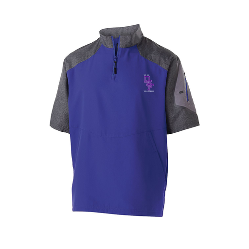 [229545.H68.XS-LOGO3] Men's Raider SS Pullover (Adult XS, Purple, Logo 3)