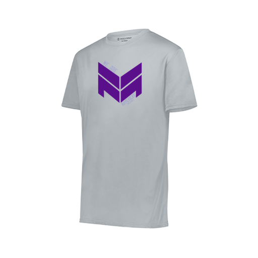 [222819.099.XXS-LOGO2] Youth Movement Dri Fit Shirt (Youth XXS, Silver, Logo 2)