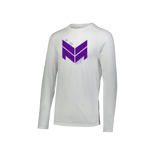 [FTLCUBWH-YS-LOGO2] Youth LS Ultra-blend T-Shirt (Youth S, White, Logo 2)