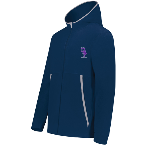 [6859.065.XS-LOGO3] Youth Chill Full Zip Fleece (Youth XS, Navy, Logo 3)