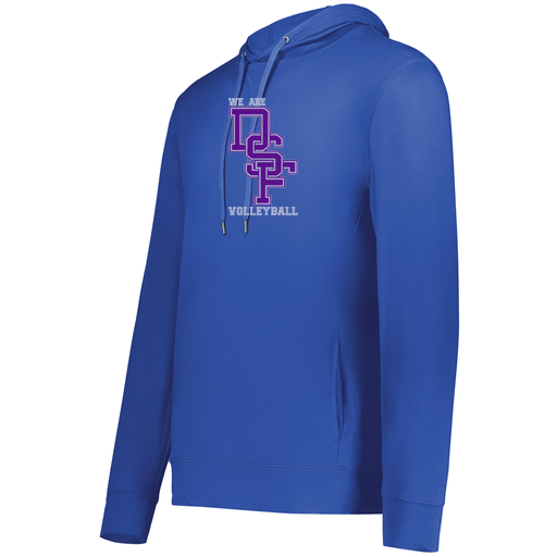 [222698.060.S-LOGO3] YOUTH VENTURA THIN KNIT HOODIE (Youth S, Royal, Logo 3)